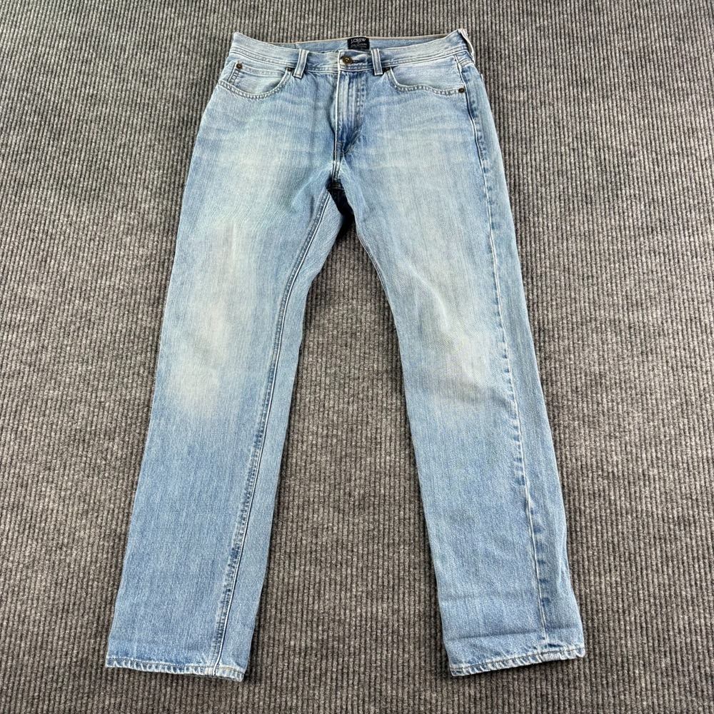 J.Crew Jeans Men 30x30 Light Wash Straight Leg Denim Sutton Fit Y2K